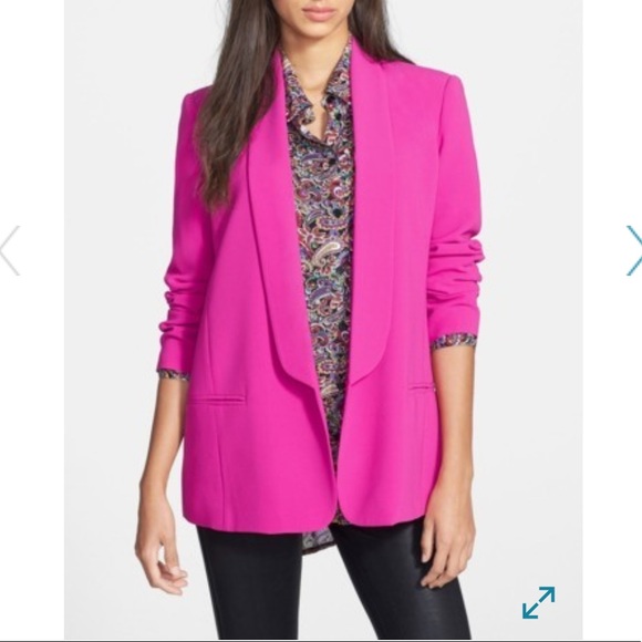 Hot pink boyfriend blazer Clearance
